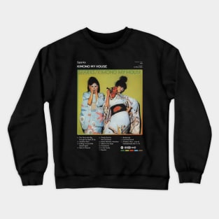 Sparks - Kimono My House Tracklist Album Crewneck Sweatshirt